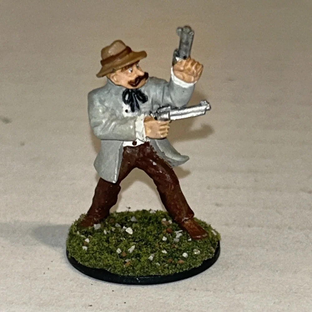 Ral Partha Warhammer Metal Painted Miniature Archaeologist‎ Adventurer Mustache